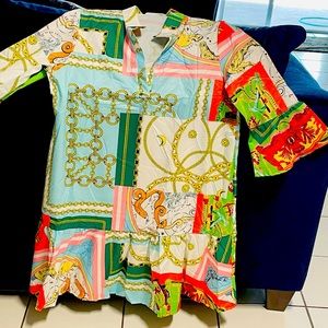 Nice Colorful Dress with Bell Sleeves..